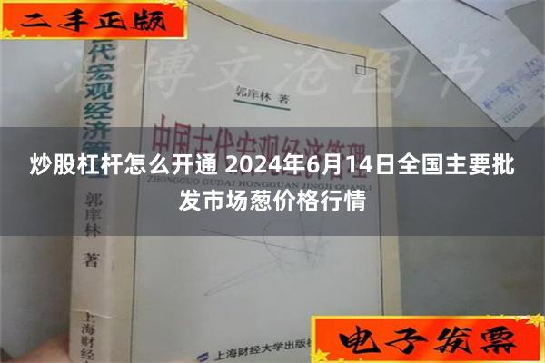 炒股杠杆怎么开通 2024年6月14日全国主要批发市场葱价格行情