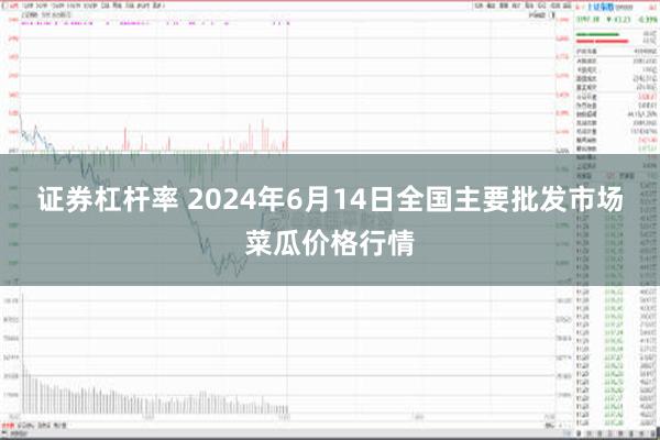 证券杠杆率 2024年6月14日全国主要批发市场菜瓜价格行情