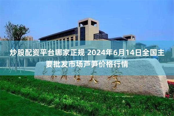 炒股配资平台哪家正规 2024年6月14日全国主要批发市场芦笋价格行情