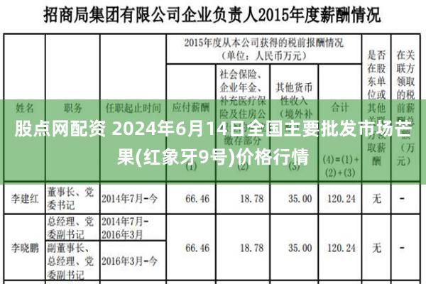 股点网配资 2024年6月14日全国主要批发市场芒果(红象牙9号)价格行情