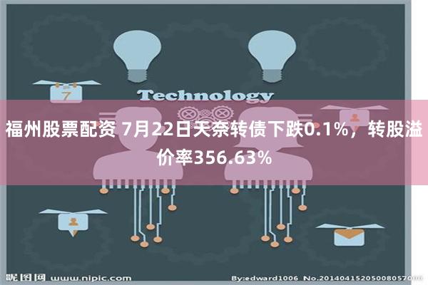 福州股票配资 7月22日天奈转债下跌0.1%，转股溢价率356.63%