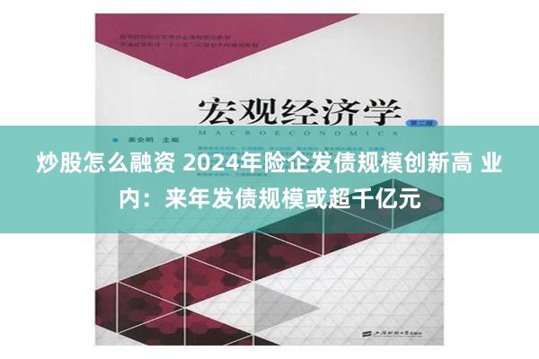 炒股怎么融资 2024年险企发债规模创新高 业内：来年发债规模或超千亿元